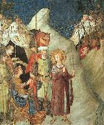 Simone Martini St.Martin Renouncing the Sword oil